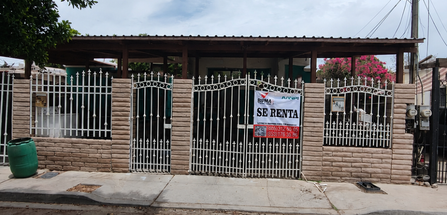 Renta Casa Villa Florida, Mexicali, B.C.