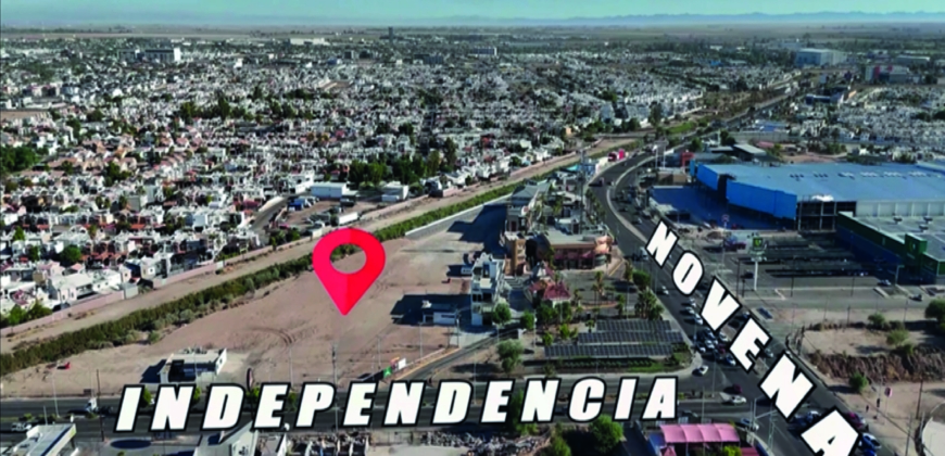 Terreno Renta Calzada Independencia, Mexicali, B.C.